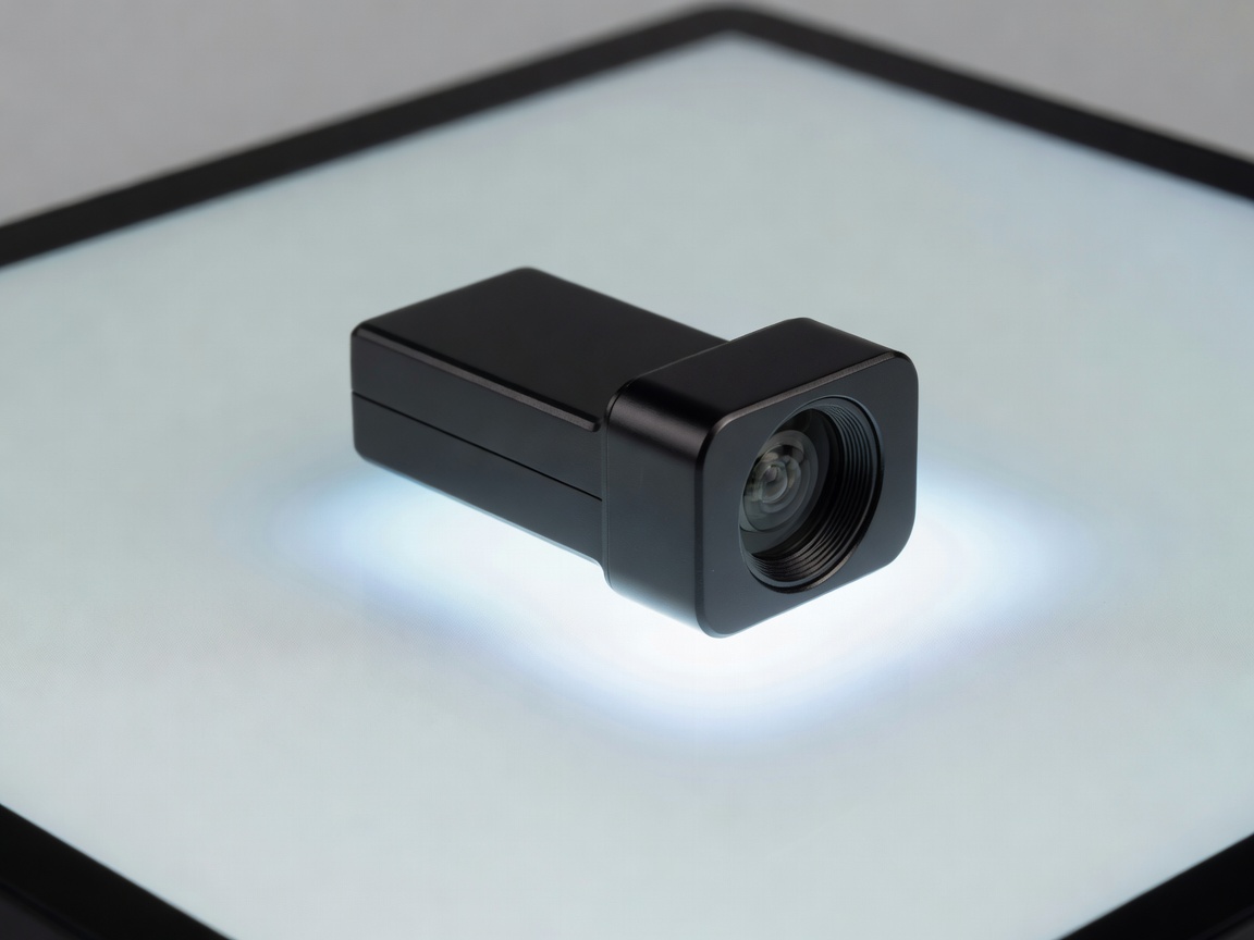 A hardware calibration tool resting on a glowing monitor screen