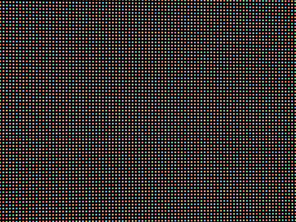 Extremely high density pixel grid illuminated