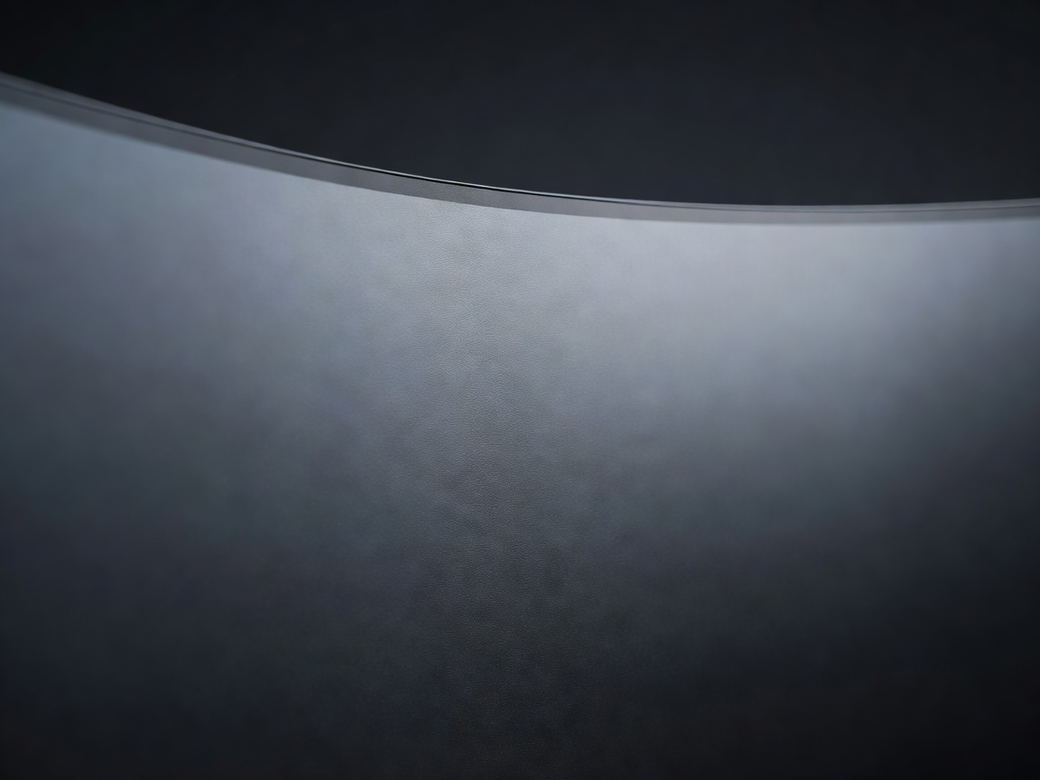 Macro detail of the curvature on a 34 inch ultrawide display